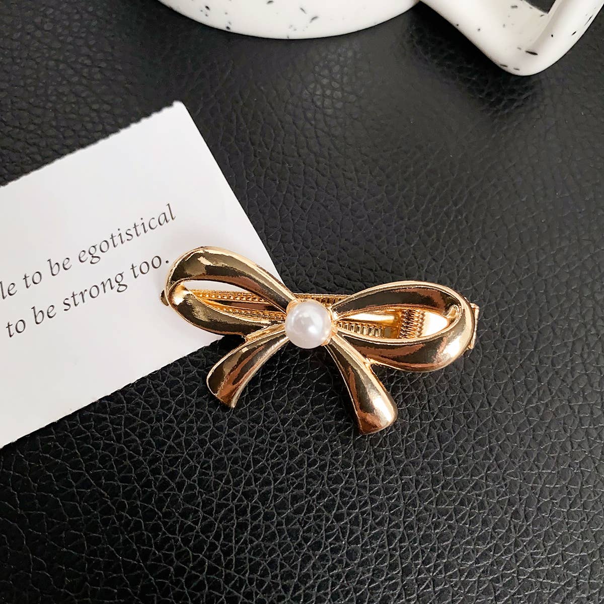 High-end and elegant bow alloy hair clips