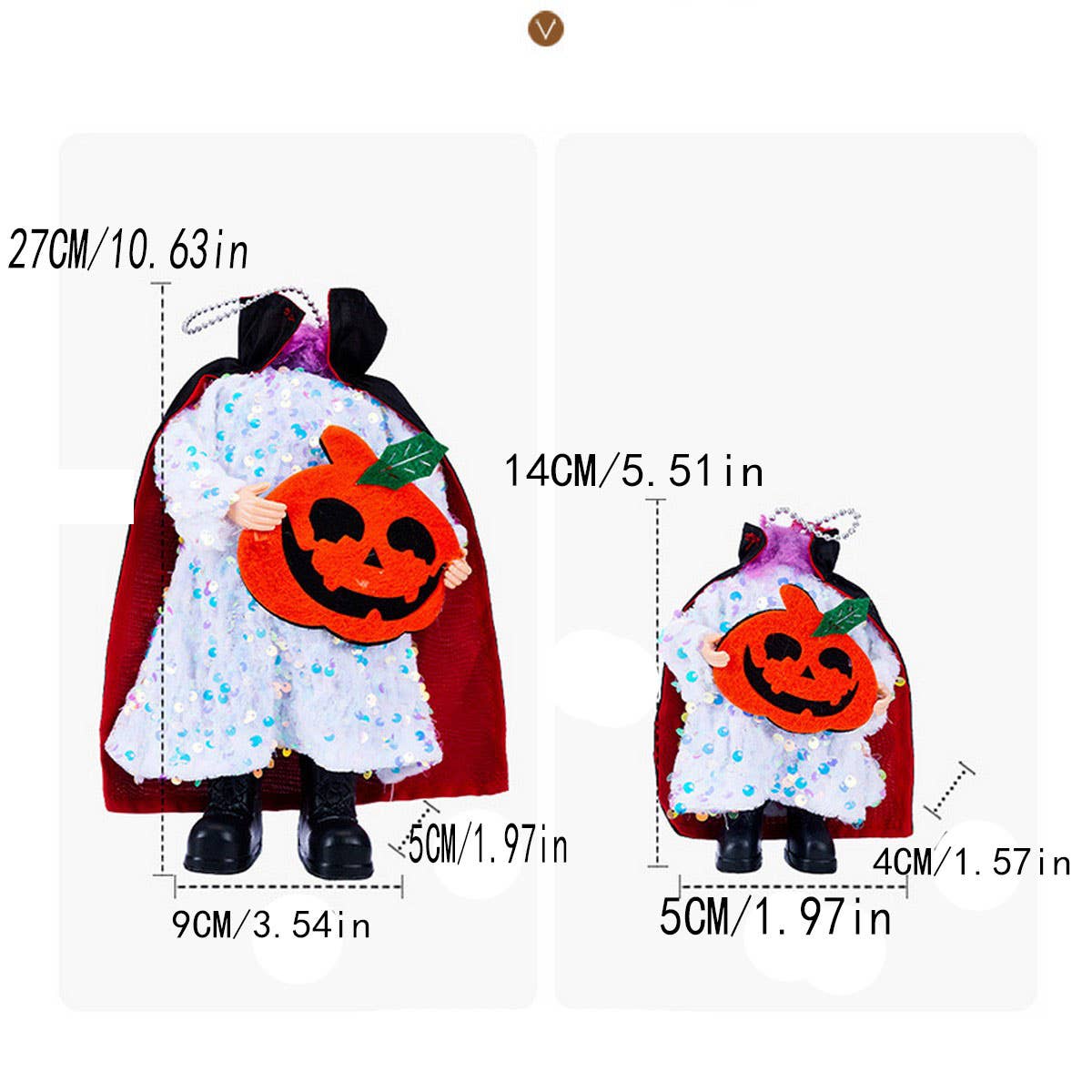 CWMM10262_HALLOWEEN HEADLESS DEMON VAMPIRE PUMPKIN DECOR