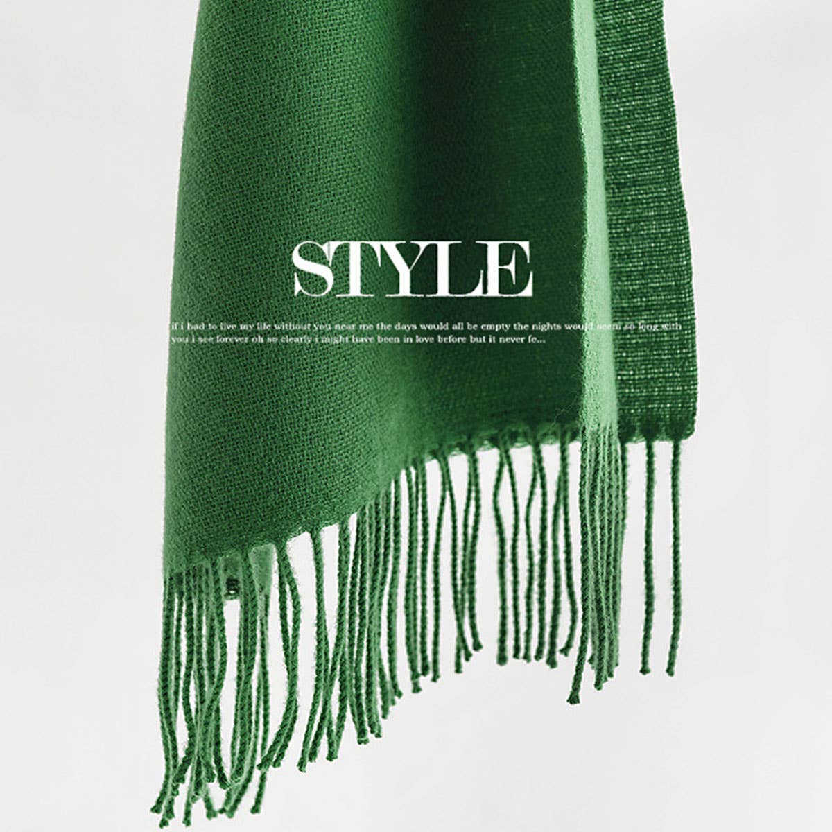 Cozy Solid Color Winter Scarf with  for Women