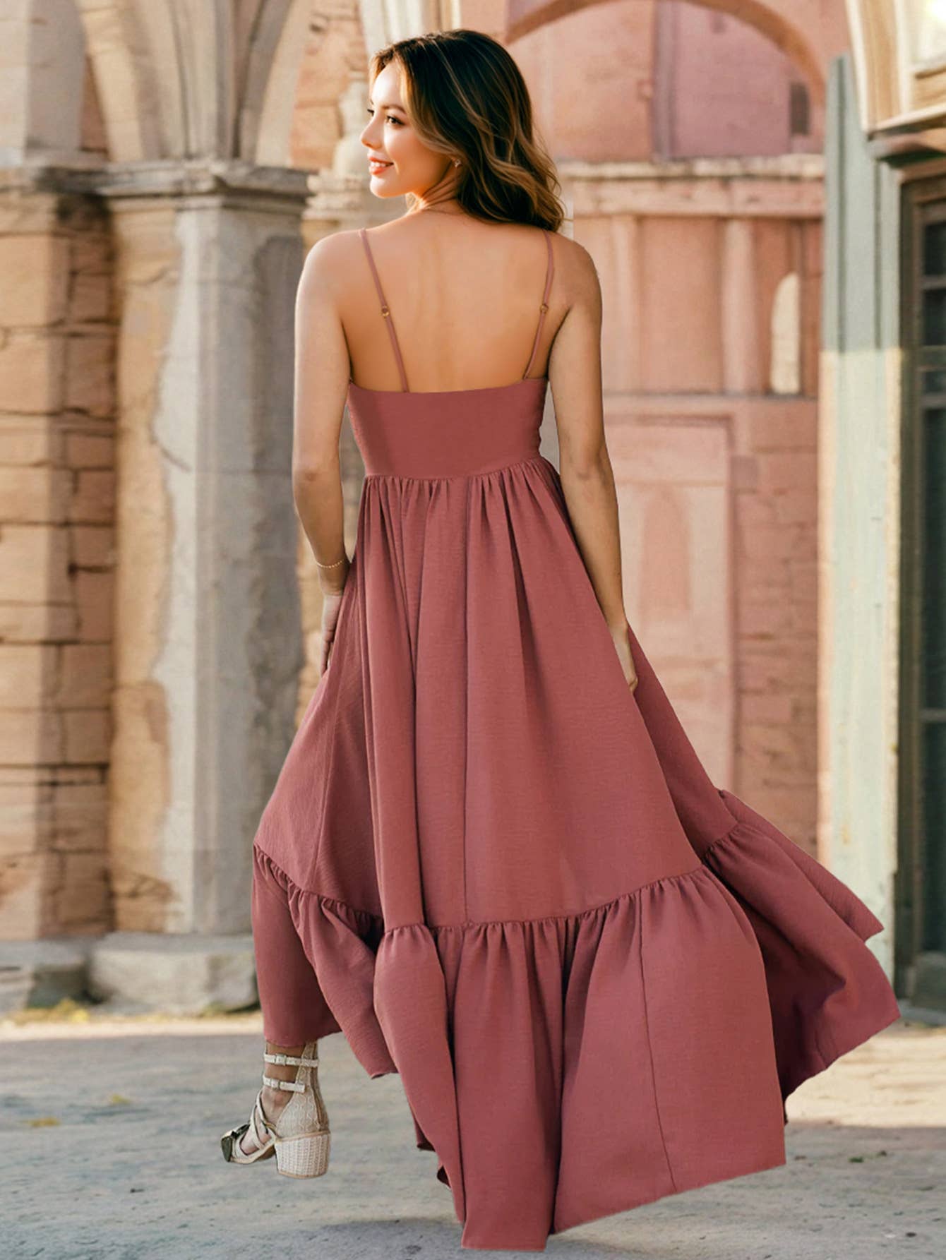 Slim Fit Lace Sexy Asymmetric A-Line Slip Dress