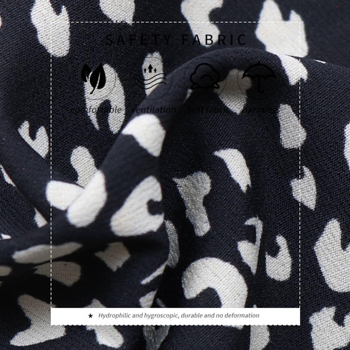 STYLISH BELT PRINT V-NECK JUMPSUIT