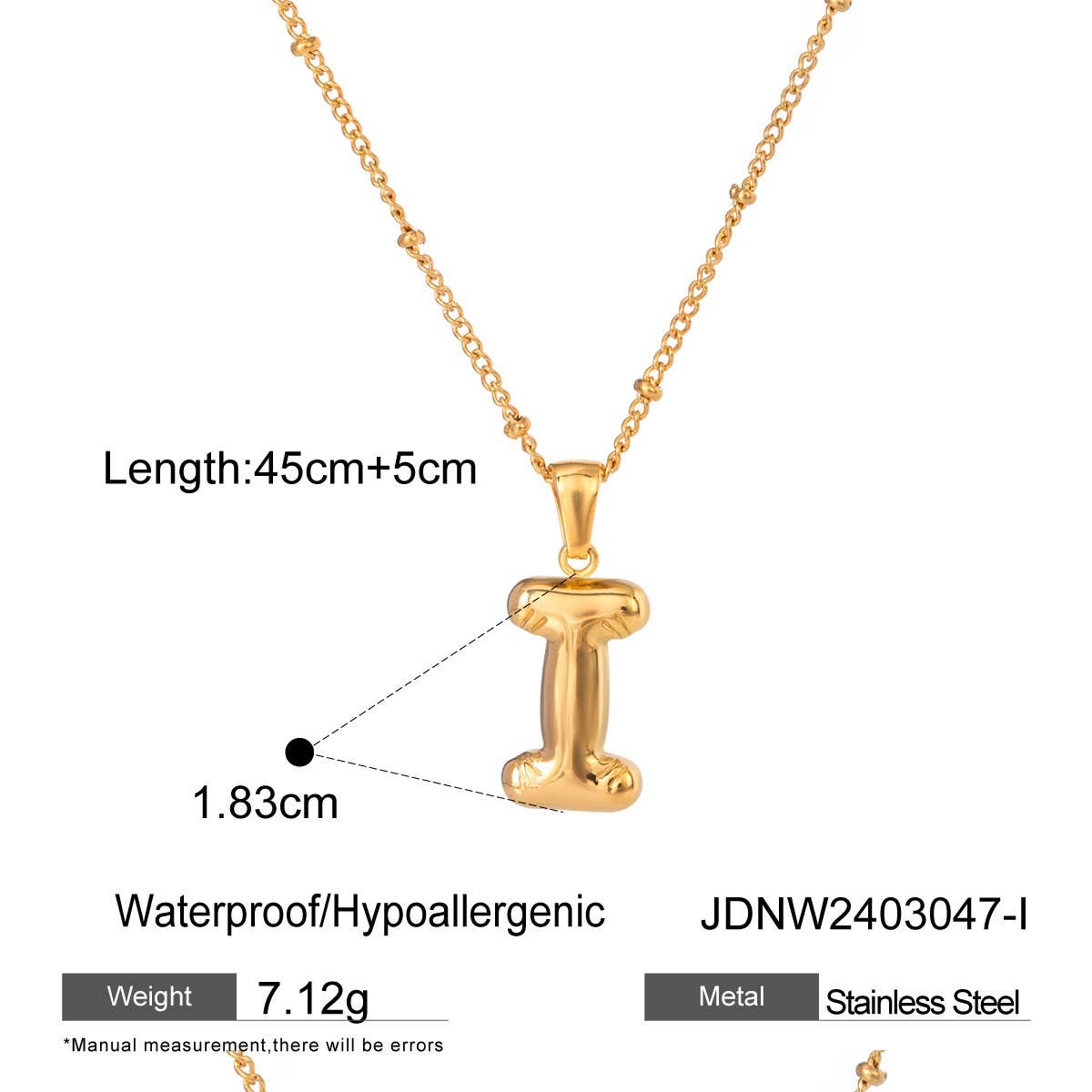 NICHE ALL-MATCH TEMPERAMENT GLOSSY LETTER NECKLACE_CWAJE1893