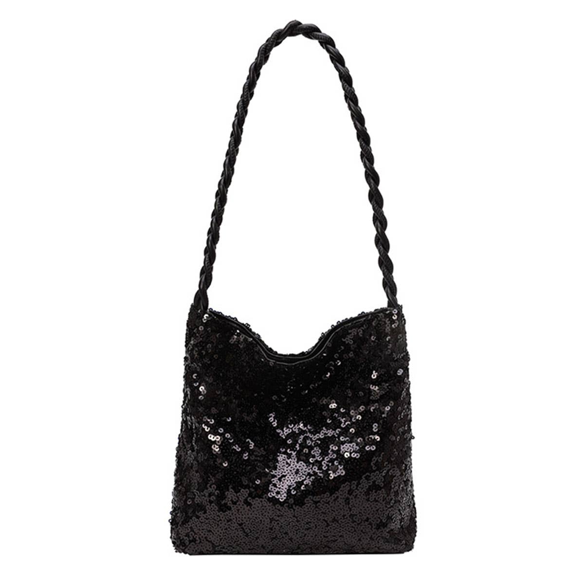 Fashionable sequined single-shoulder bag