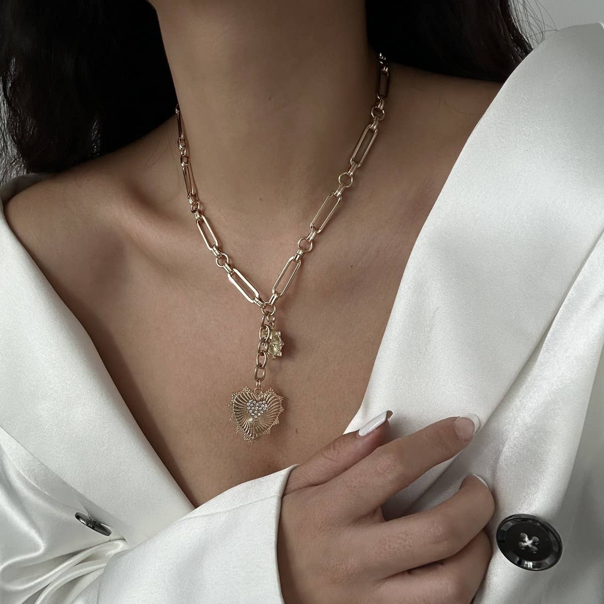 NEW IMITATION PEARL NECKLACE STARFISH NECKLACE