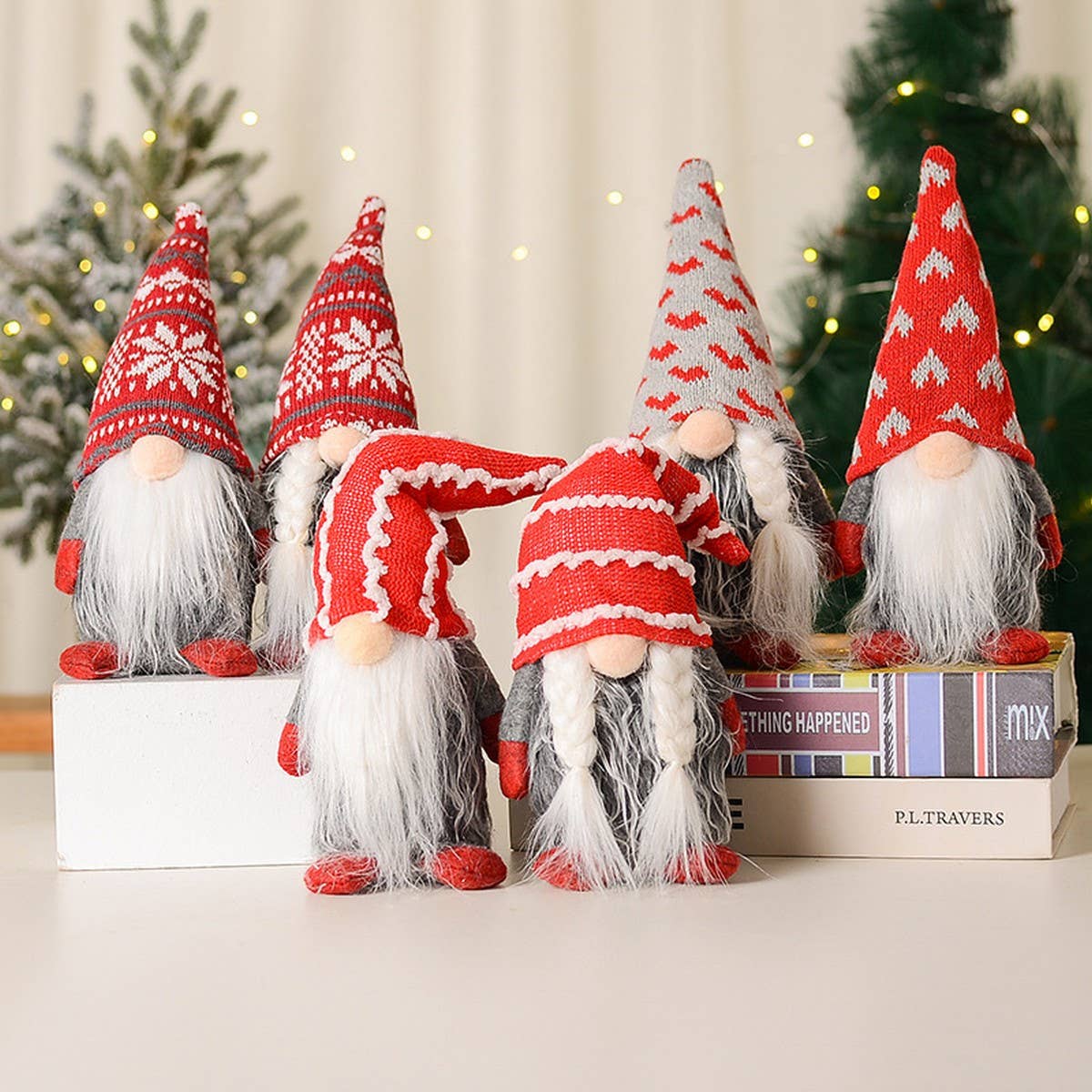 CHRISTMAS DECORATIONS HEART RUDOLPH ORNAMENTS