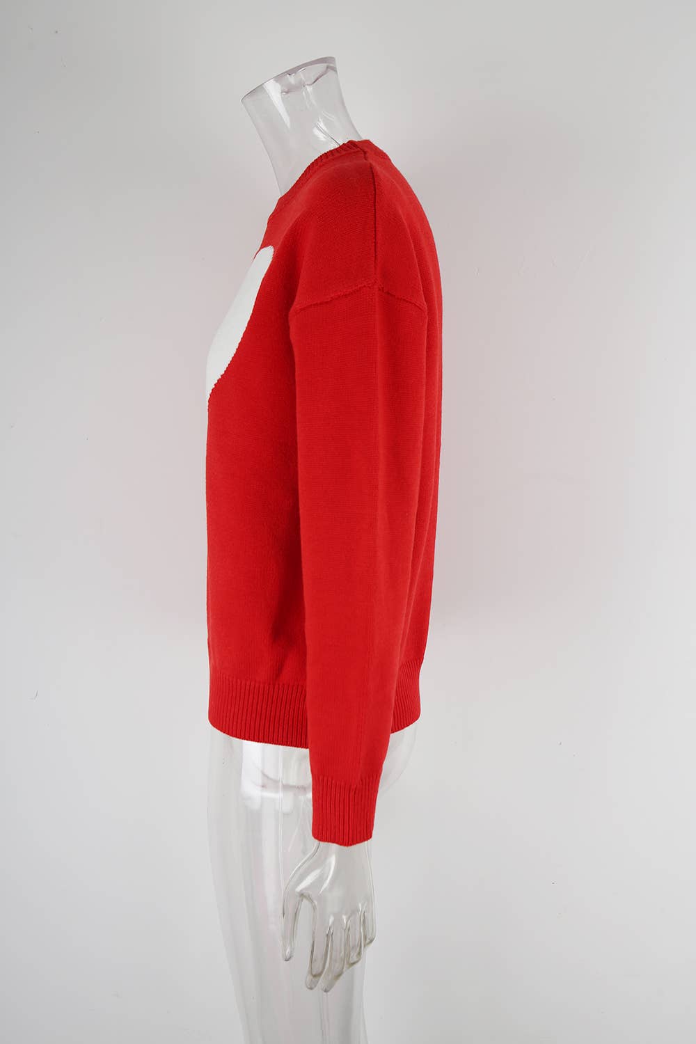 Languid lazy wind gentle pink love knit sweater