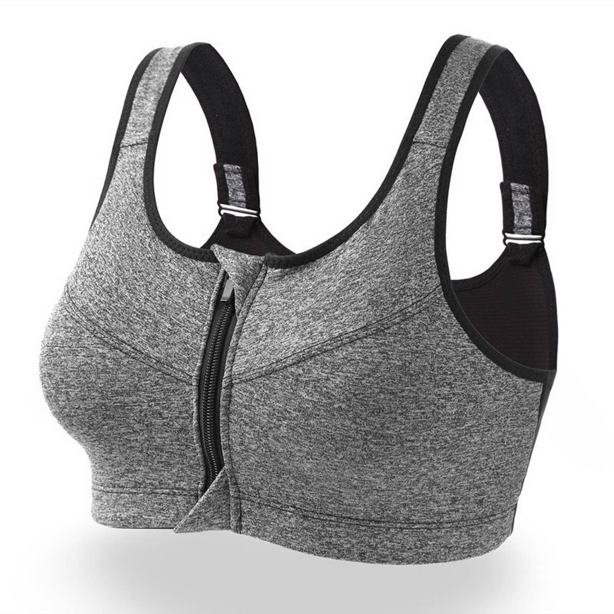 CASUAL ZIPPER SPORTS BRA BRA_CWMU0295