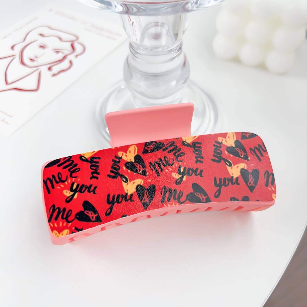 Romantic love plastic hairpins Valentine's Day