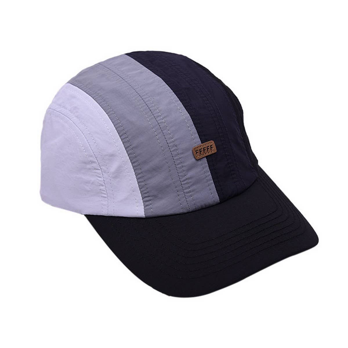 Rainbow Colorblock Baseball Cap for Couples CWAH1224