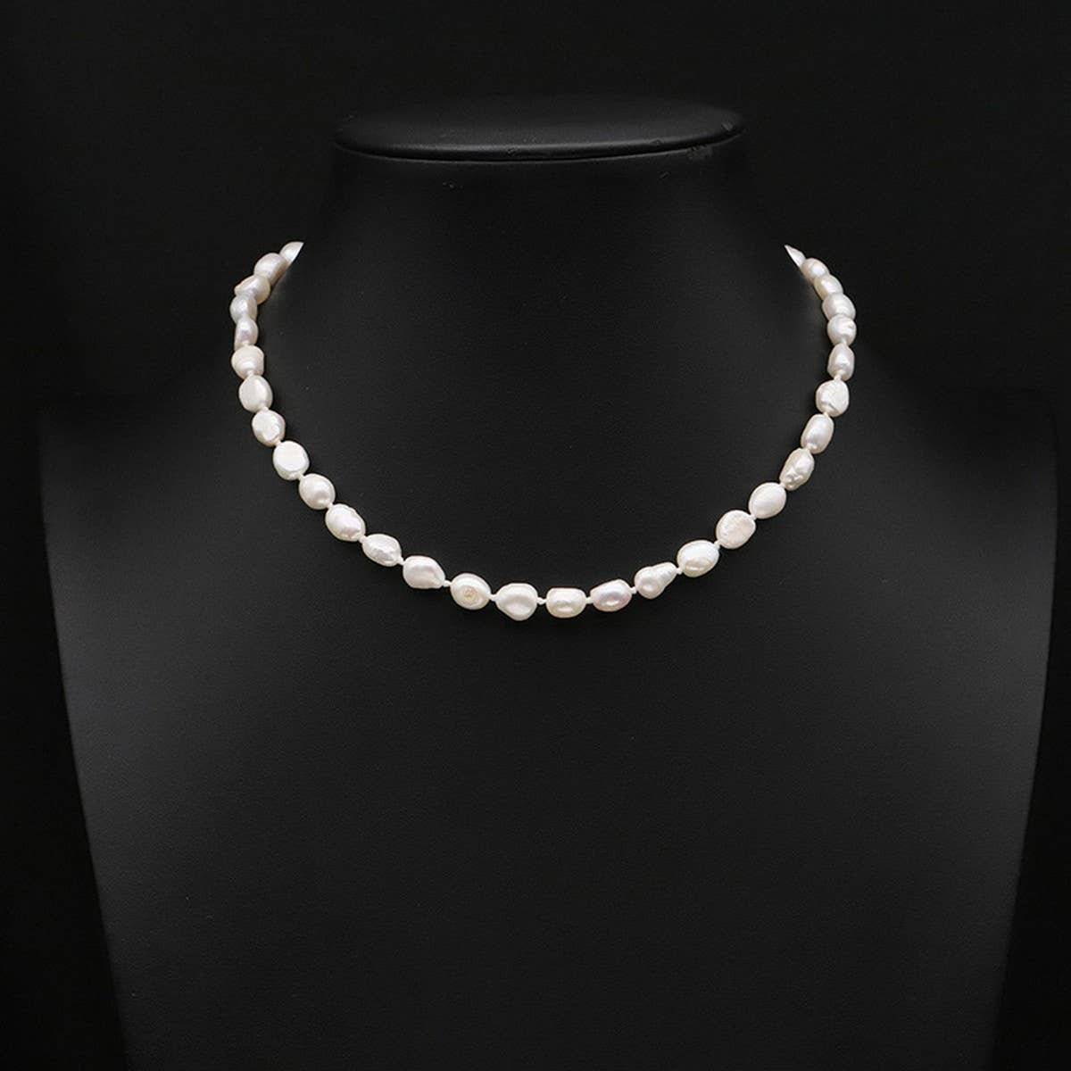 NICHE ALL-MATCH NATURAL FRESHWATER PEARL NECKLACE_CWAJE3847