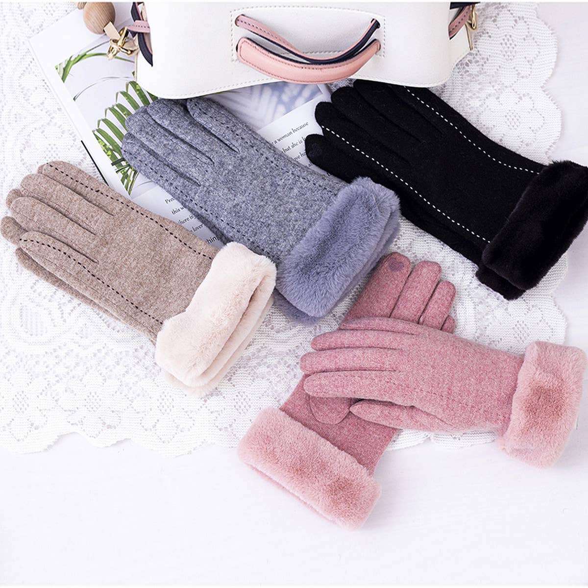 SIMPLE FLEECE WARM BREATHABLE GLOVES_CWAG0070