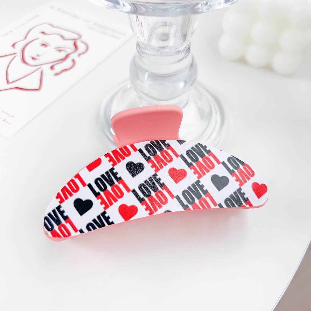 Romantic love plastic hairpins Valentine's Day