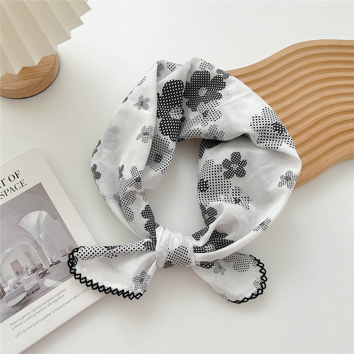 Cotton Linen Square Scarf for Women¡¯s Neck Wrap