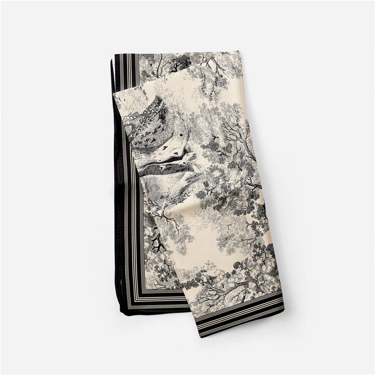 Versatile Square Scarf ? Hair Tie&Bag Wrap Ribbon