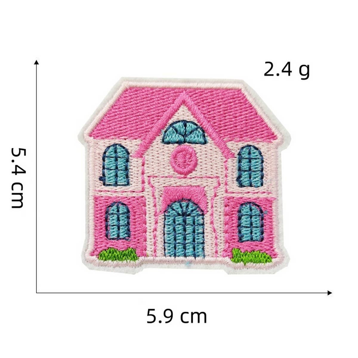 NEW PINK CARTOON EMBROIDERED CLOTH PATCH