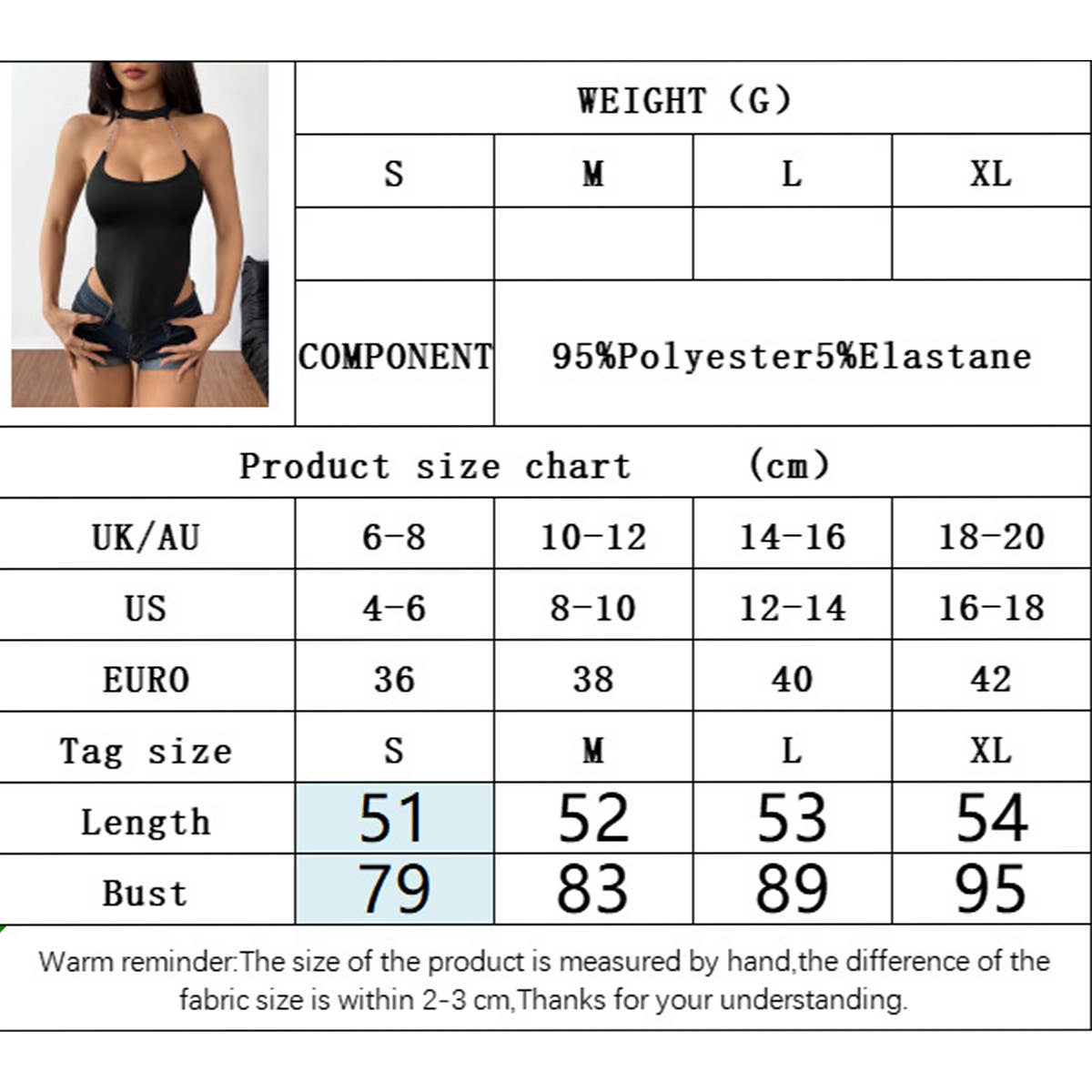 Short design beautiful back sexy halter vest