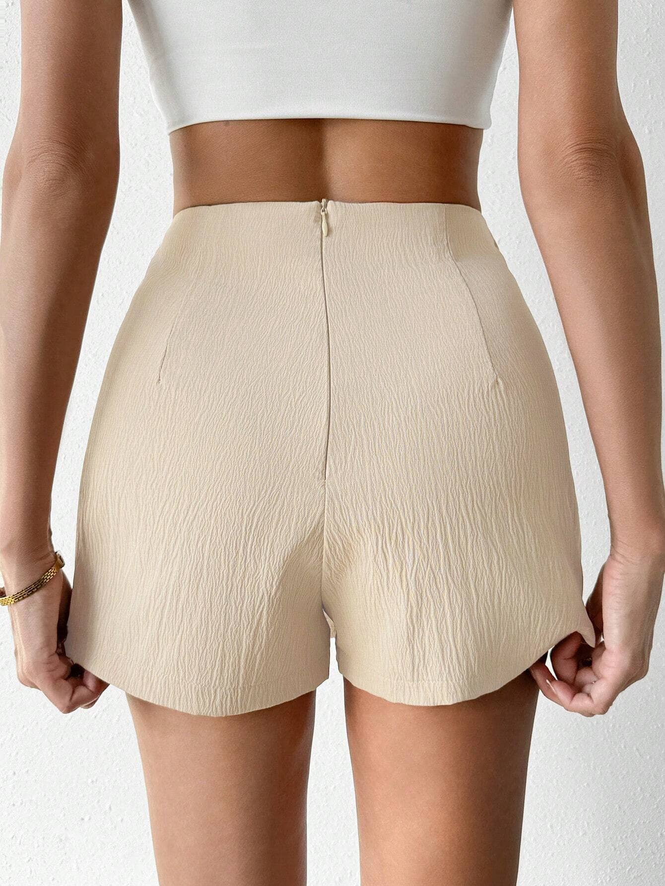 Woven side waist lace-up culottes