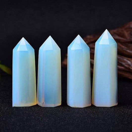 Natural Opal Polished Crystal Tower