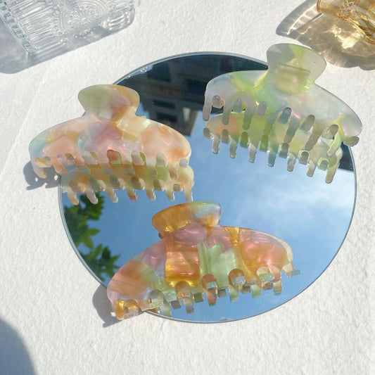 CWAHA1564_SUMMER BRIGHT TRANSPARENT HAIR CLAW CLIP