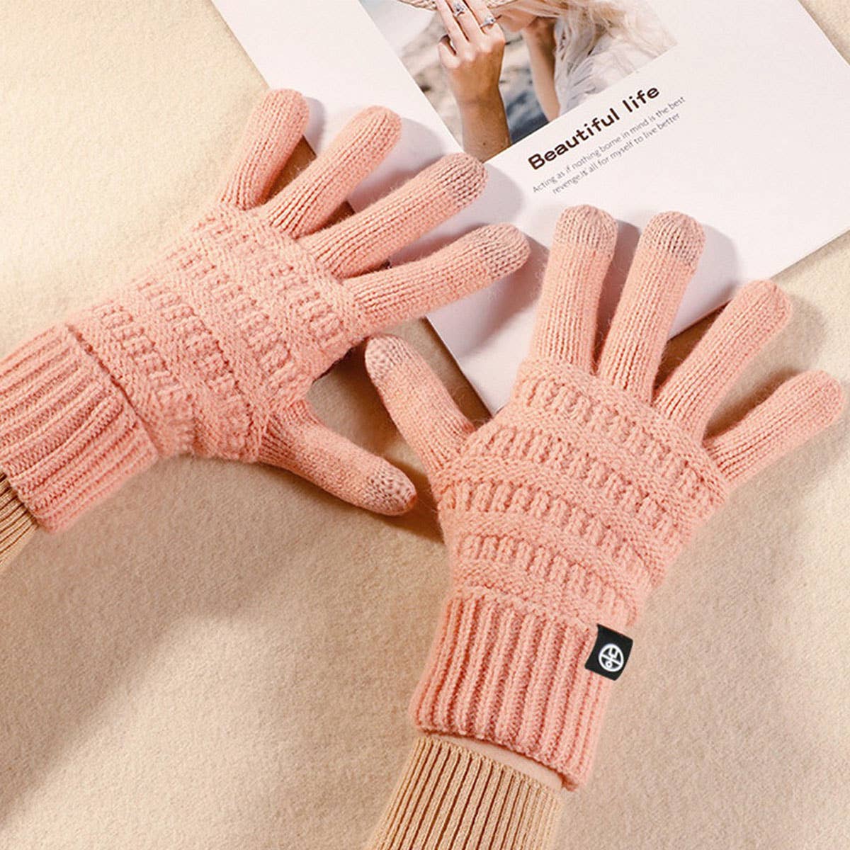 WINTER NON-SLIP KNITTED WARM TOUCH SCREEN GLOVES