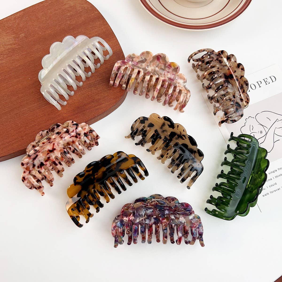 WAVE DOUBLE-ROW TEETH LADIES HAIRPIN_CWAHA1500