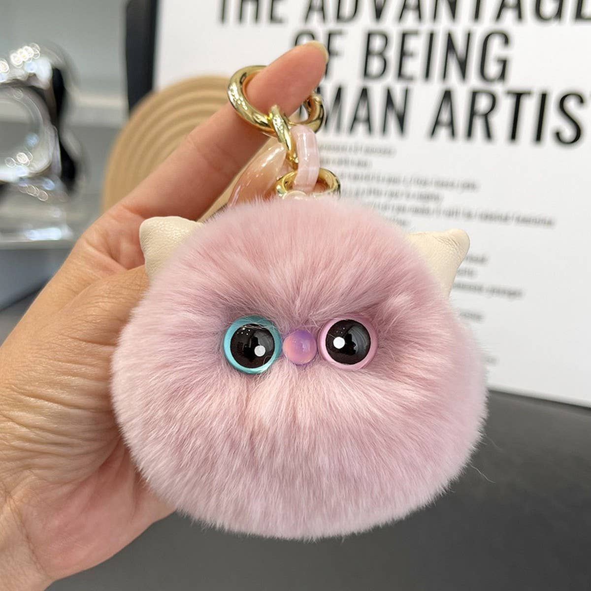 CUTE PLUSH KITTEN CAR KEYCHAIN PENDANT GIFT