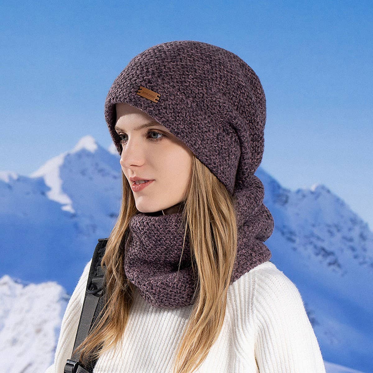 WINTER WARM EARMUFFS HAT AND SCARF SET