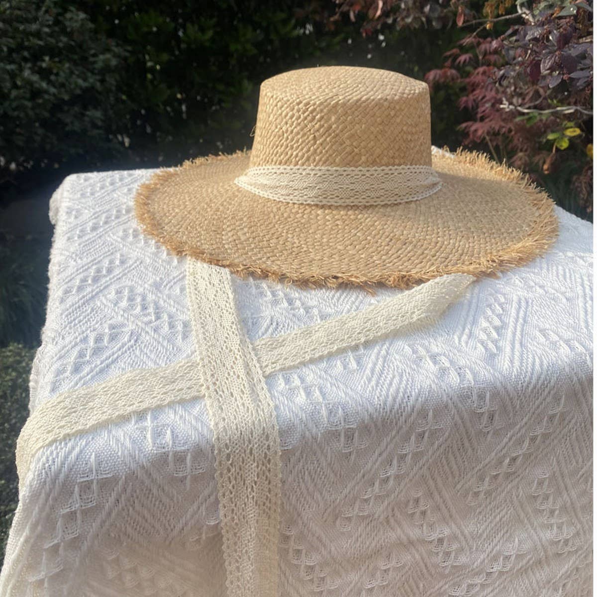 NEW TASSEL EDGE SUNSCREEN SHADING FASHIONSTRAW HAT_CWAH1170
