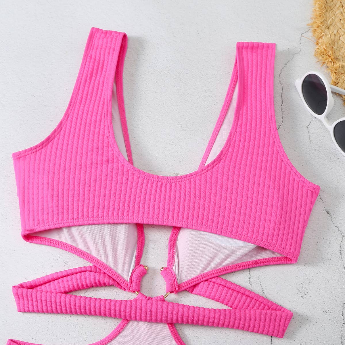 2024 NEW WOMEN SOLID COLOR ONE-PIECE SWIMSUIT_CWMW0286