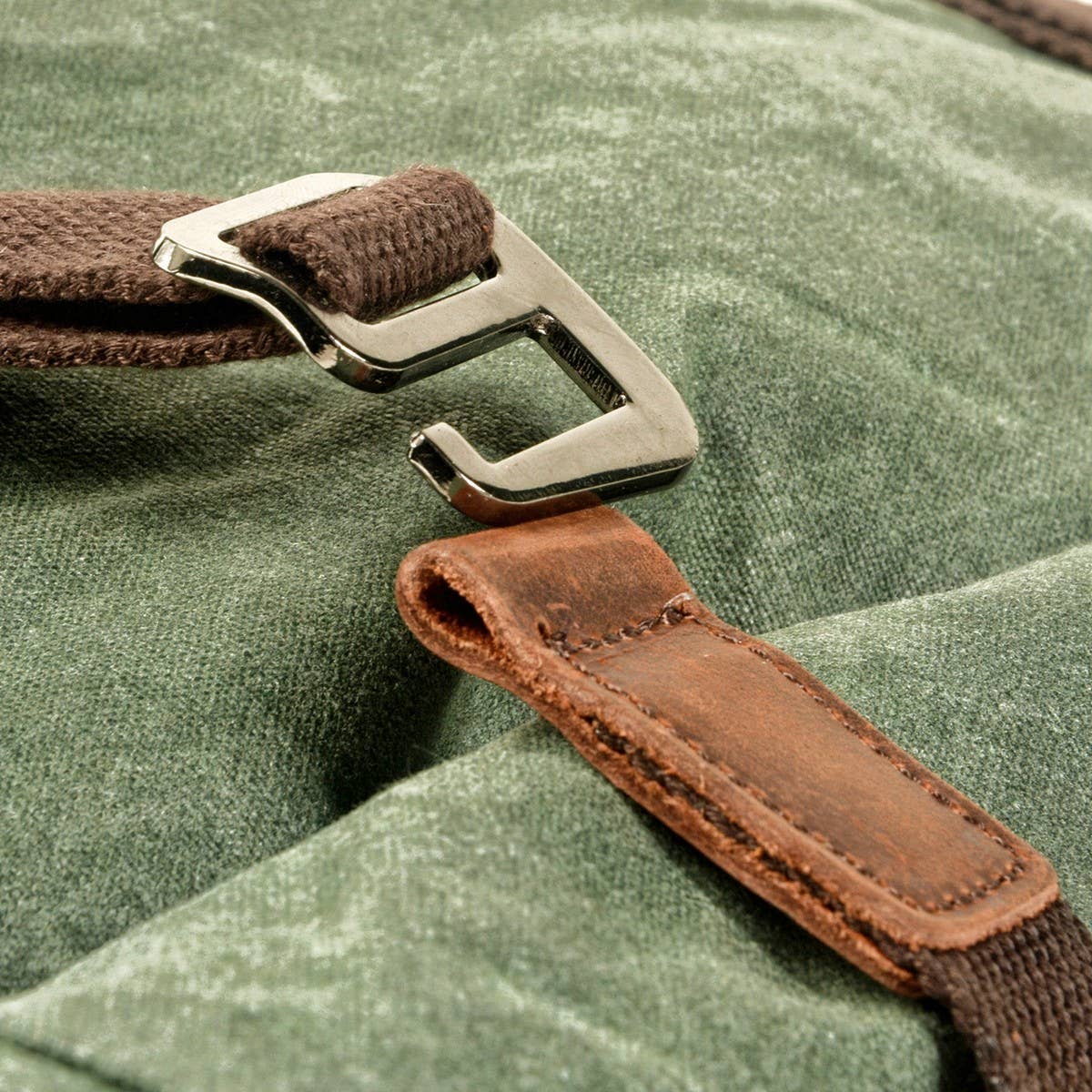 Vintage Waxed Canvas Hiking Backpack_CWAB5525