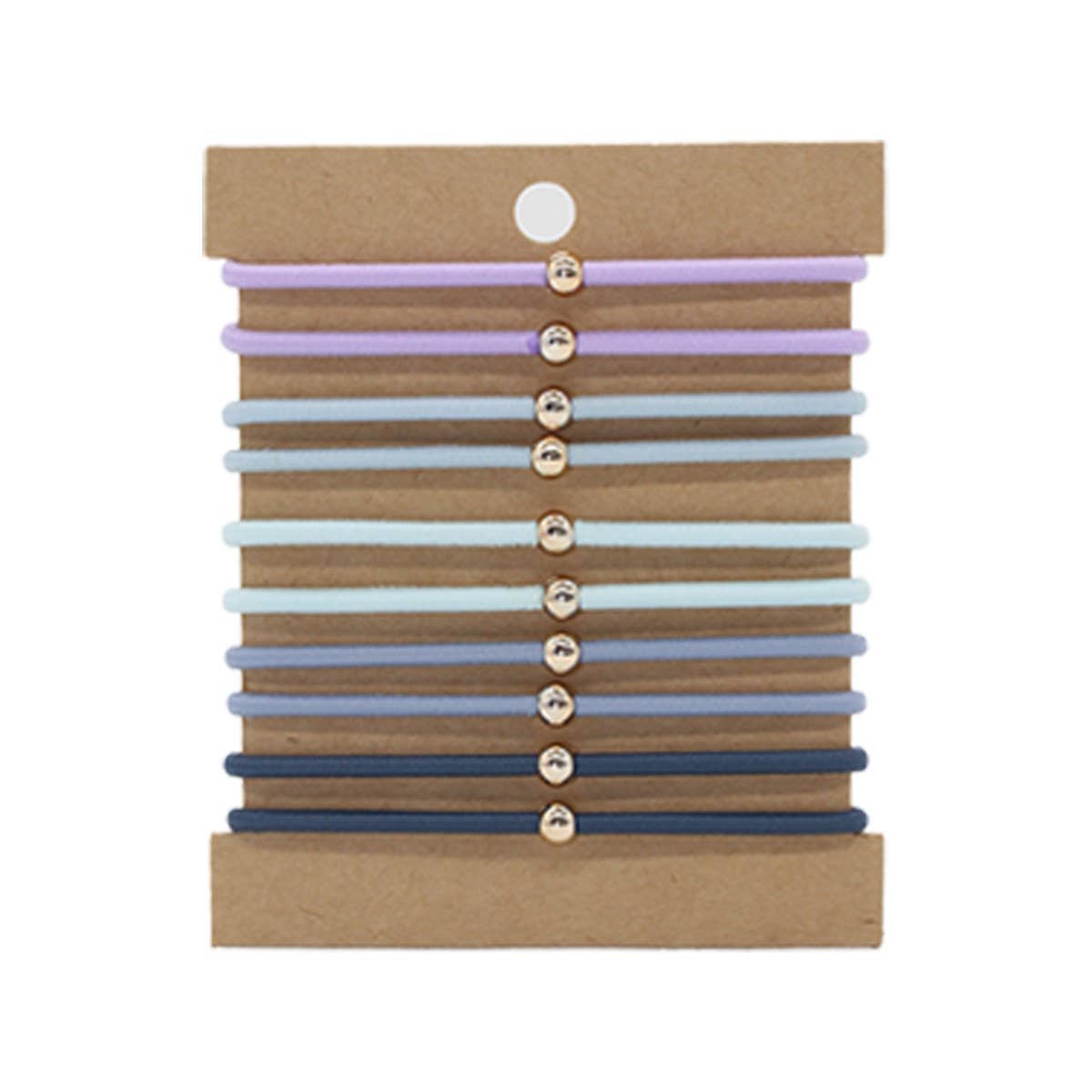 10 CLIP-ON THREADED HAIR SCRUNCHIES_CWAHA2723