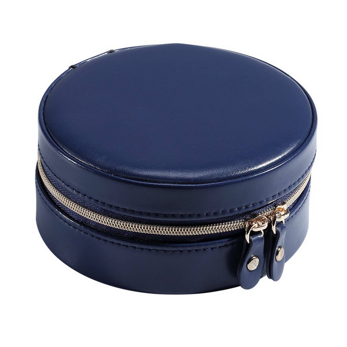 TRAVEL PORTABLE ROUND JEWELRY STORAGE BOX