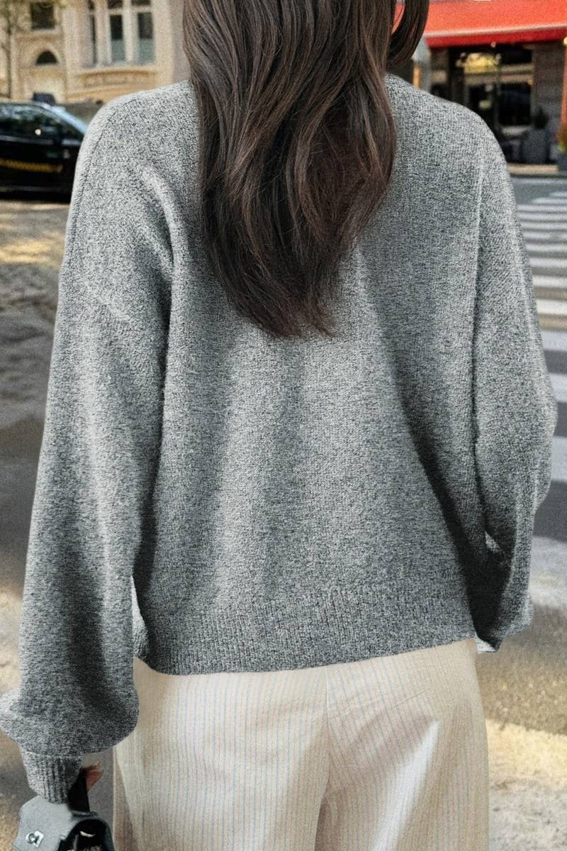 CWOCO00194_CASUAL SIMPLE BUTTON LONG SLEEVE KNIT CARDIGAN