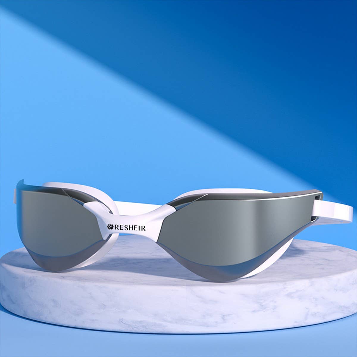 Pro Mirrored Racing Swim Goggles ??Anti-Fog HD_CWMM6636