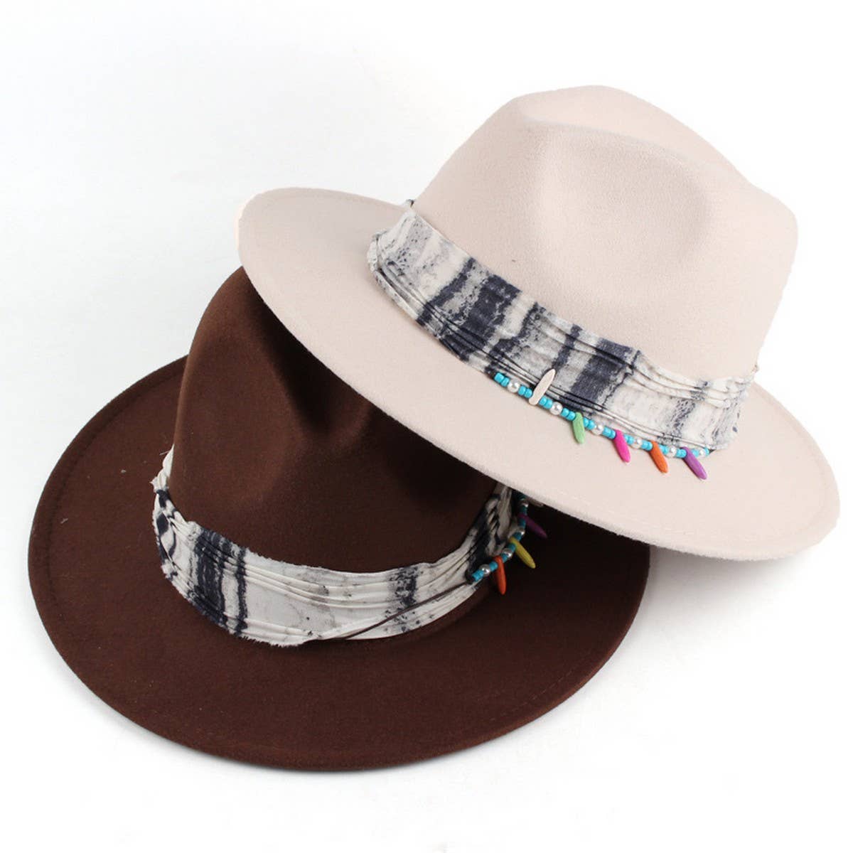 AUTUMN AND WINTER TIE-DYE PANAMA HAT_CWAH1886