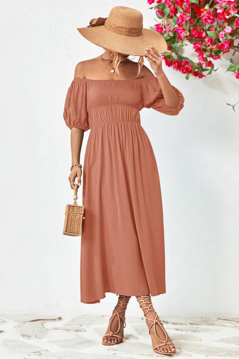 CWDMD4607_2025 NEW FRESH AND SWEET ONE-SHOULDER DRESS