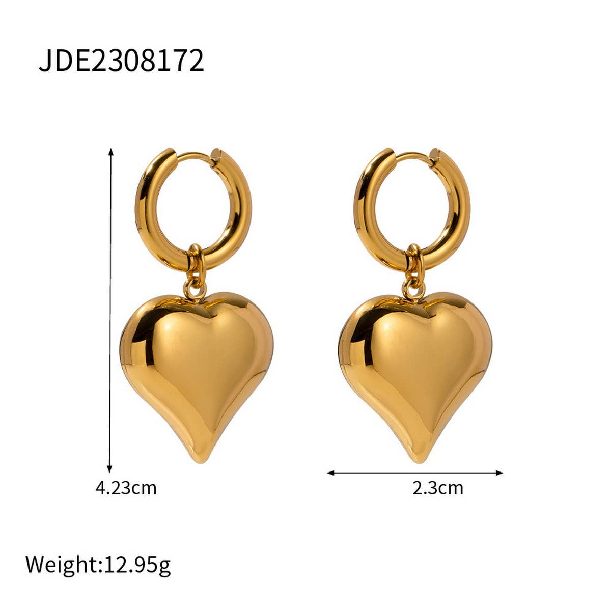 HEART PENDANT HIGH-END TEMPERAMENT EARRINGS