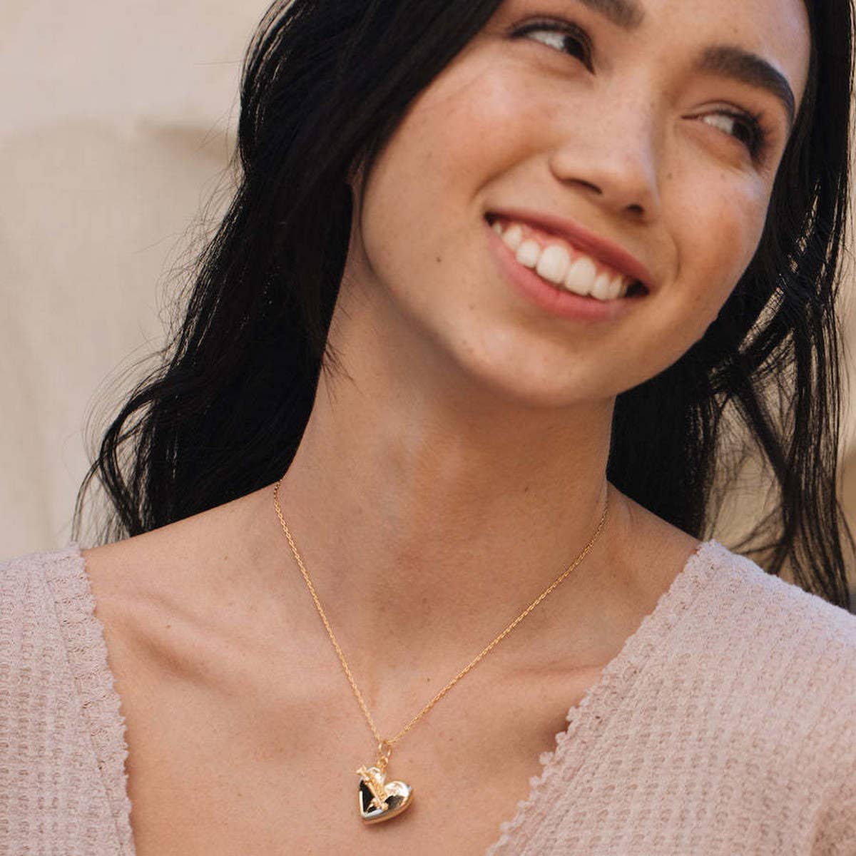 Love Photo Box Pendant Necklace