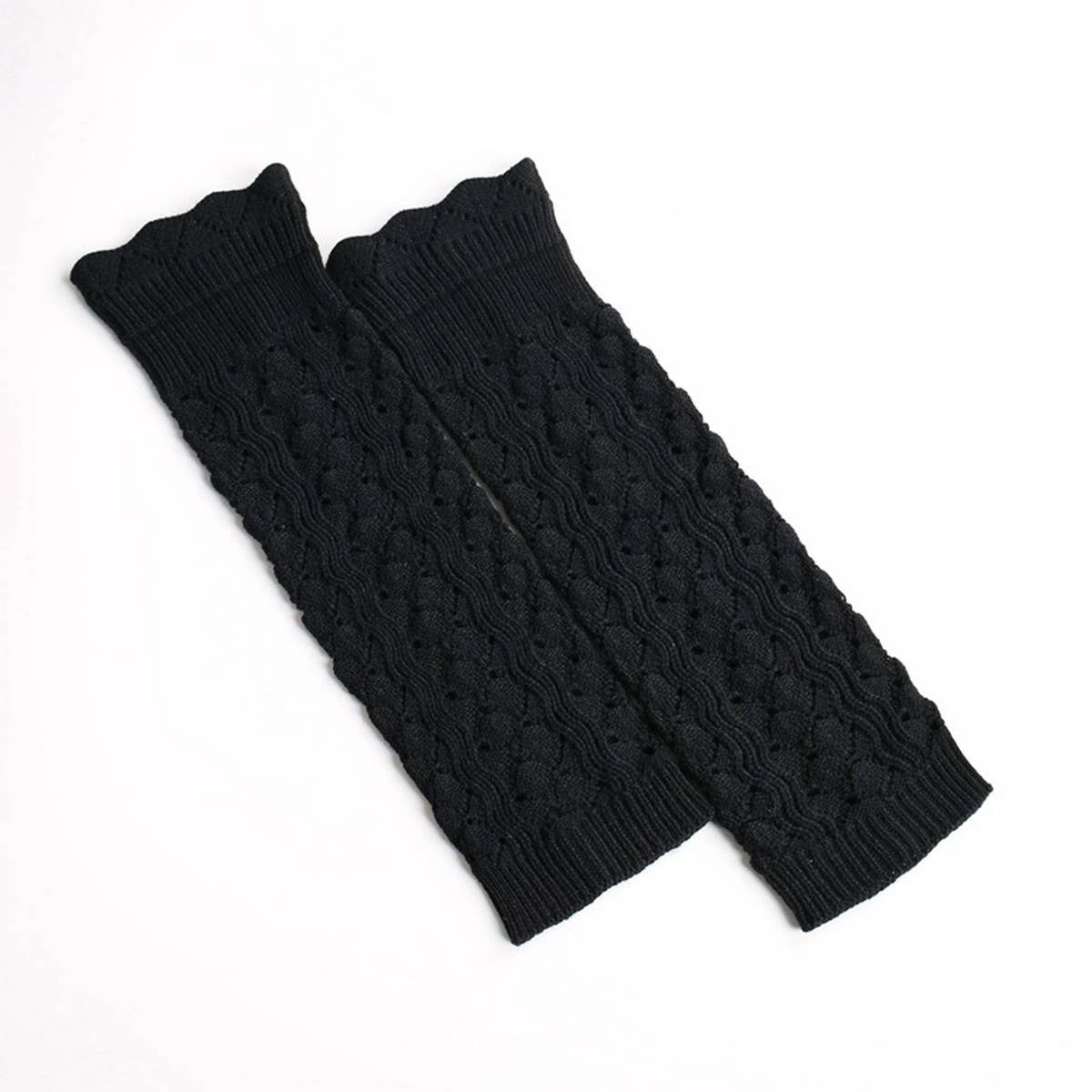 IMITATION LACE LONG LEGGINGS WITH HOLES AND CUFFS