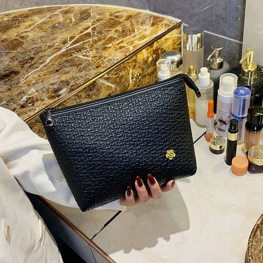 NEW BLACK LARGE CAPACITY PORTABLE COSMETIC BAG_CWAB4415