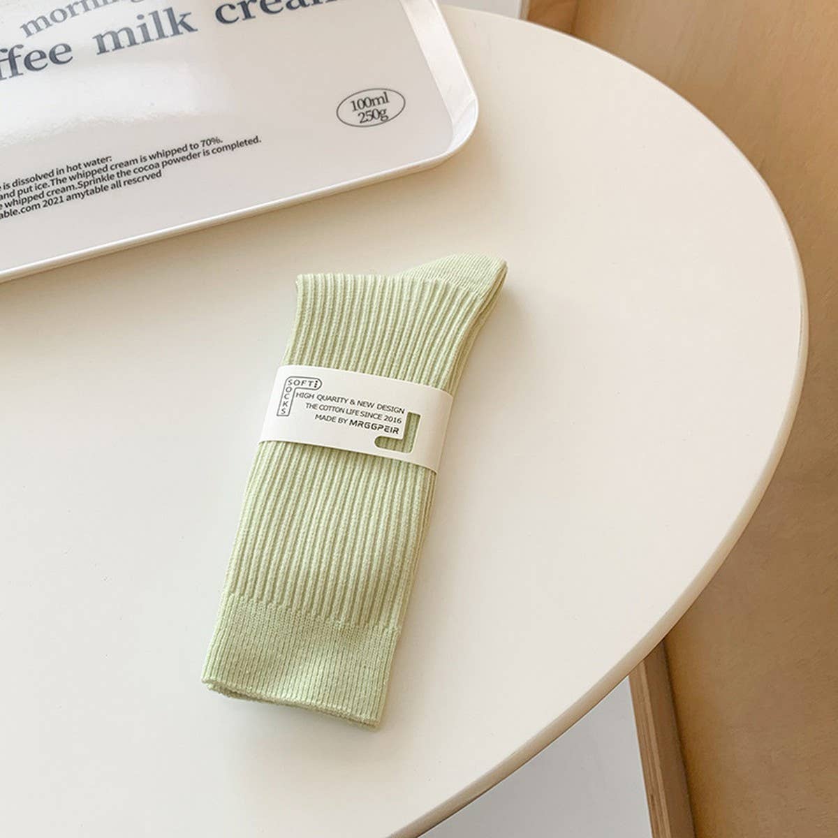 SPRING AND SUMMER MACARON COLOR SOCKS_CWMS0597