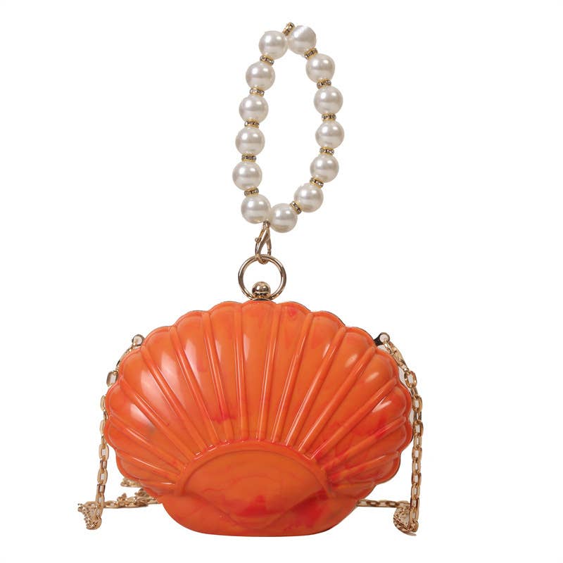 Fashionable pearl hand-held mouth red envelope