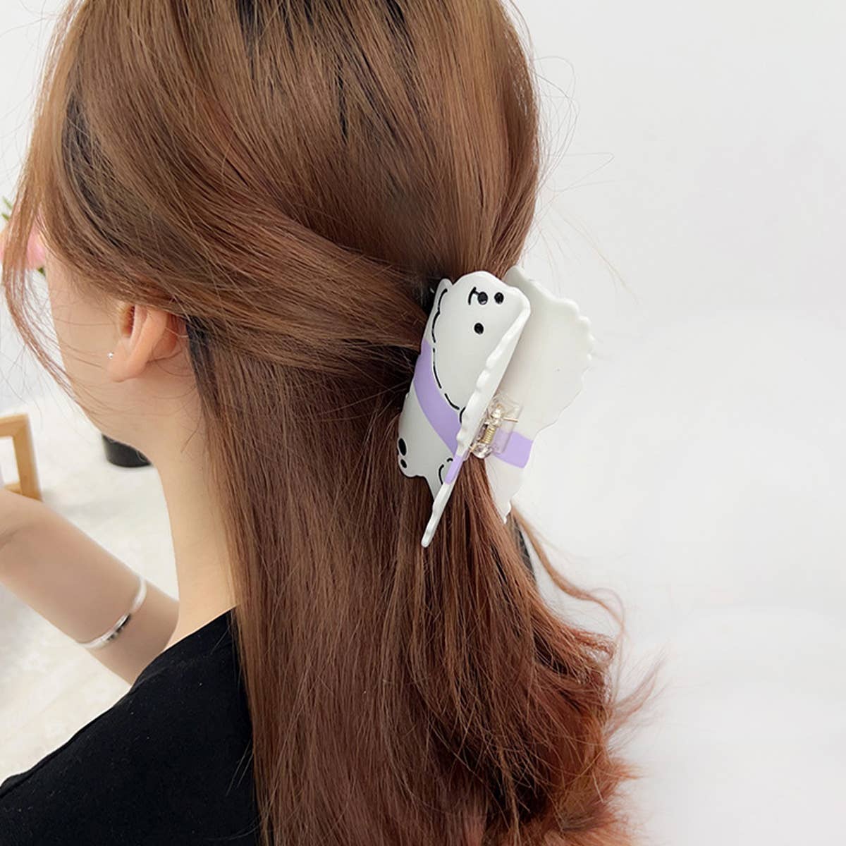 CUTE BICHON FRISE DOG HAIR CLIP