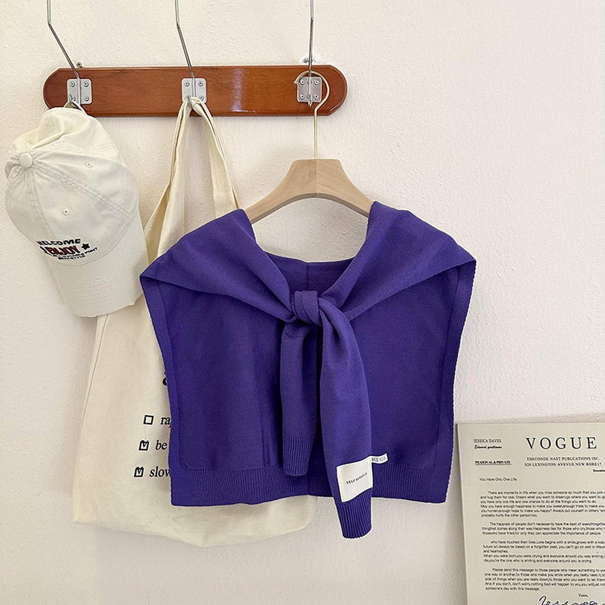 Solid Color Knitted Knotted Shawl??œCasual & Cozy _CWASC0757