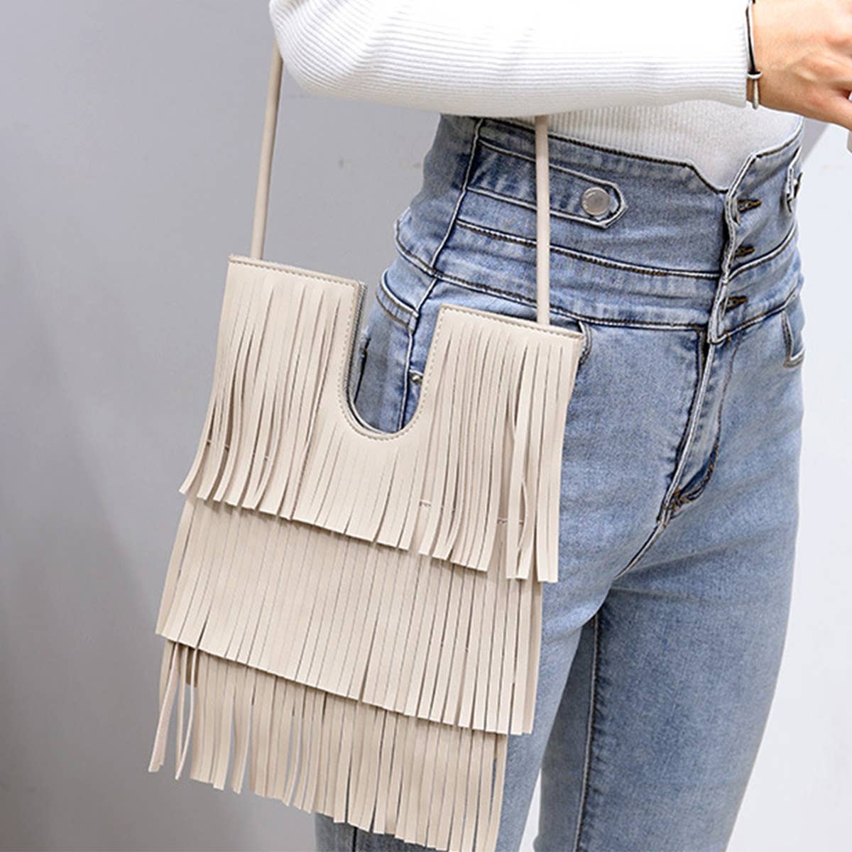 WOMEN FASHION FRINGE PURSES CROSSBOGY BAG_CWAB0801