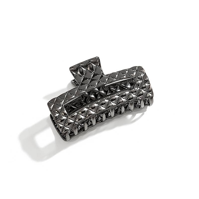 Geometric dark elegant metal clipper hair clips