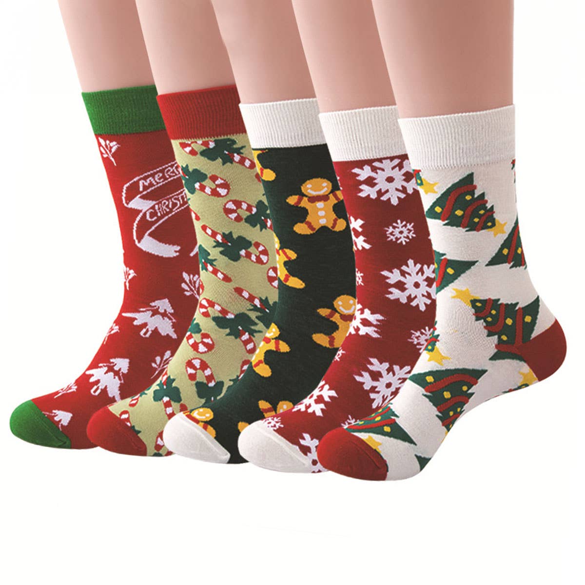 CHRISTMAS PATTERN CREW SOCKS