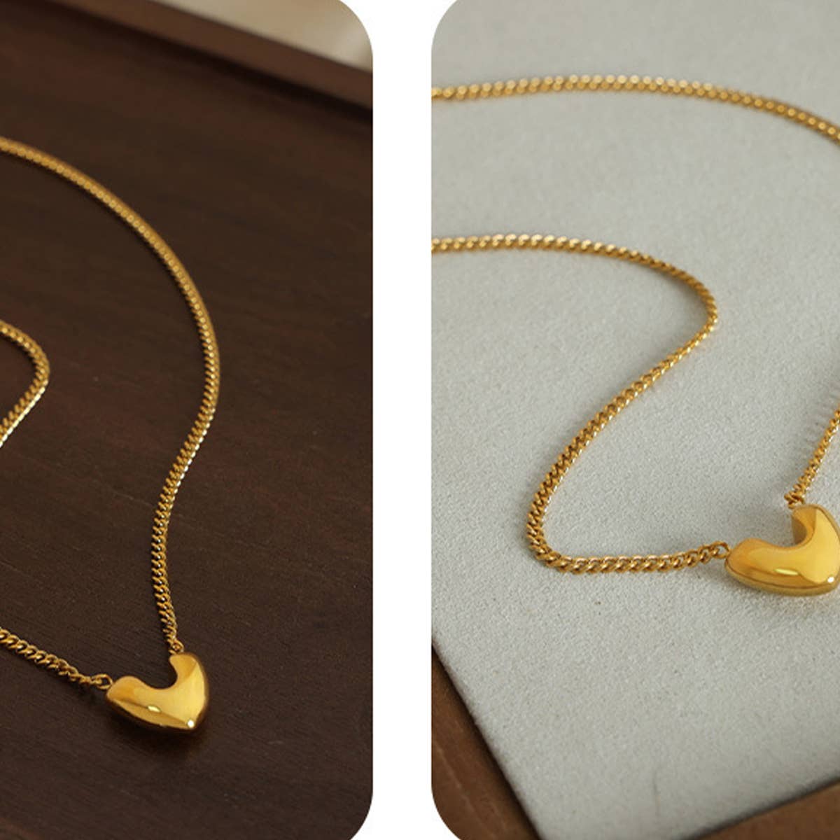 V SHAPED TITANIUM STEEL NECKLACE