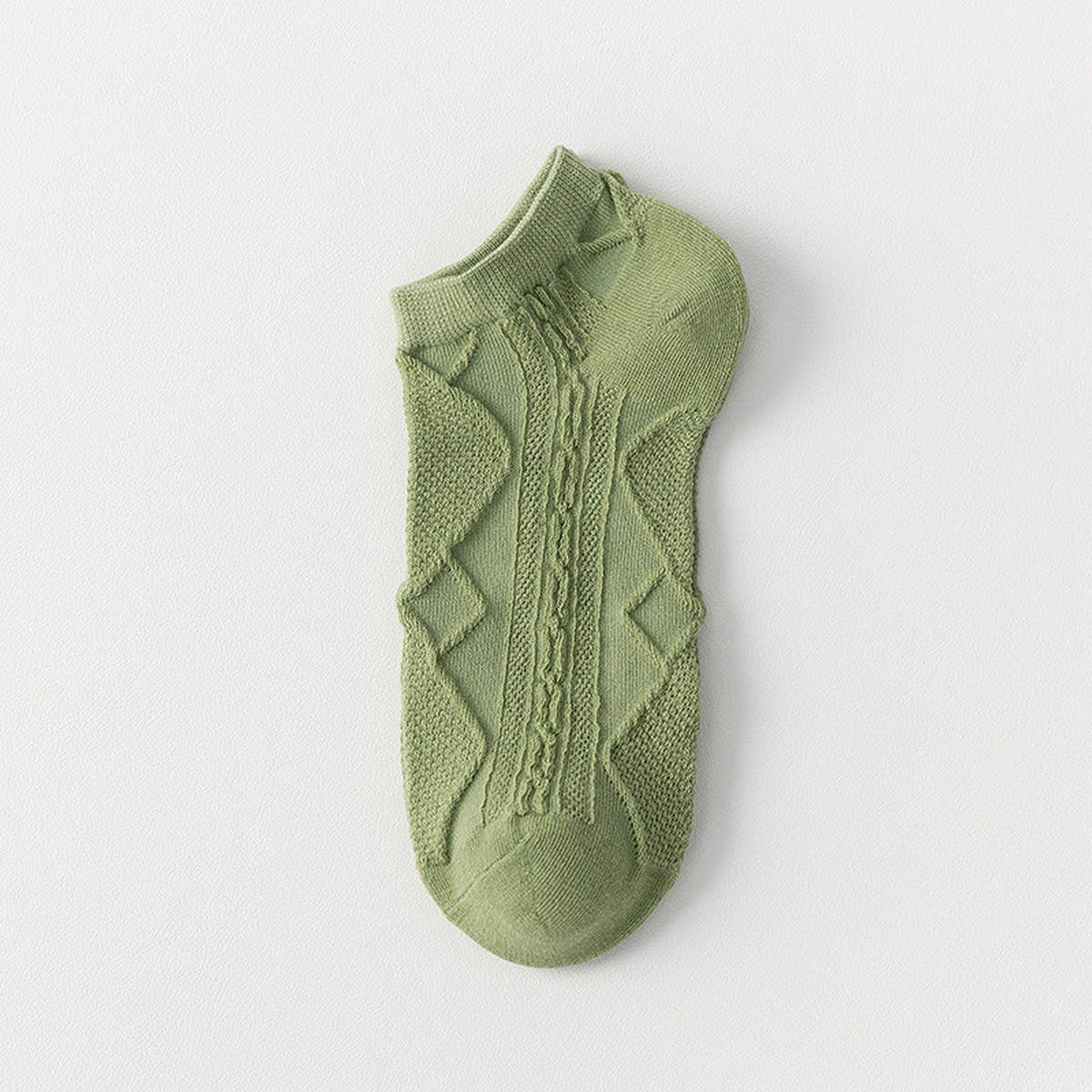 GREEN BOAT SOCKS BREATHABLE SUMMER COTTON SOCKS