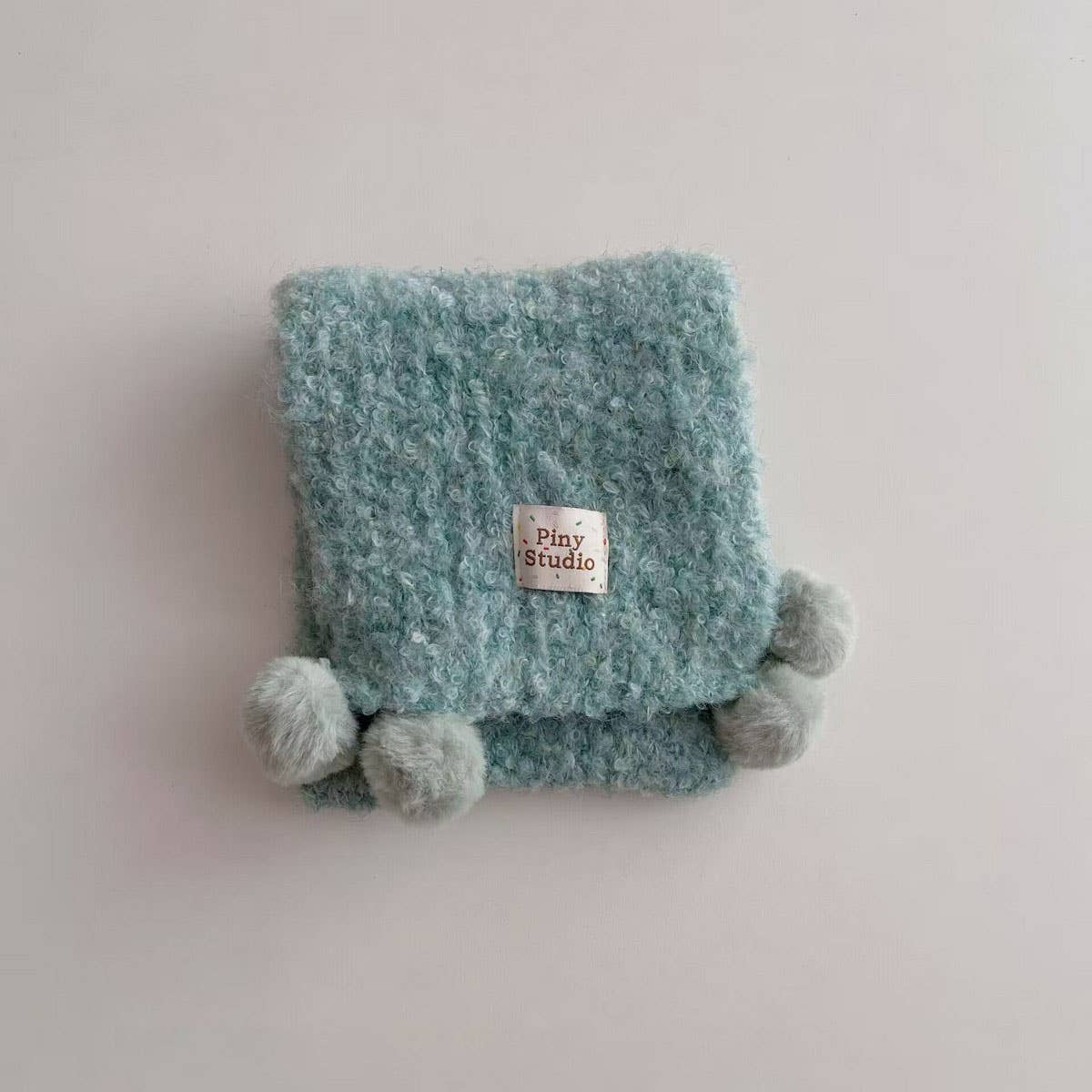 Cute Pom Pom Knit Scarf ?Neck Warmer for Kids